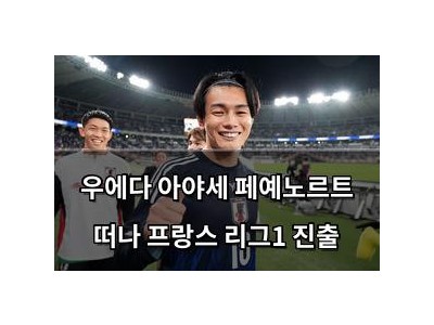 우에다 아야세 페예노르트 떠나 프랑스 리그1 진출